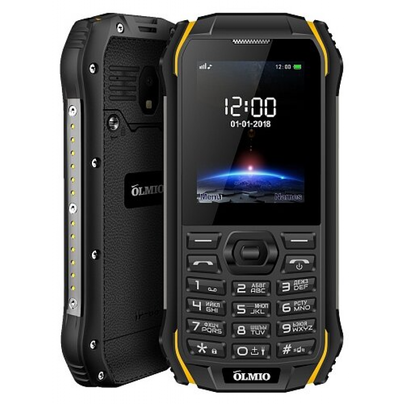 Телефон Olmio X05 черный-желтый
