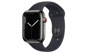 Купить Apple Watch S7 45mm Midnight Aluminum Case with Midnight Sport Band Оригинальное Б.У