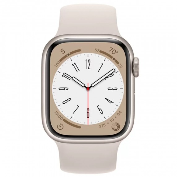 Apple Watch S8 45mm GPS Starlight Aluminum Case / Starlight Sport Band