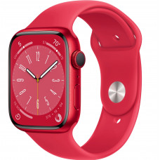 Купить Apple Watch S8 45mm GPS (PRODUCT)RED Aluminum Case / Braided Solo Loop Sport Band